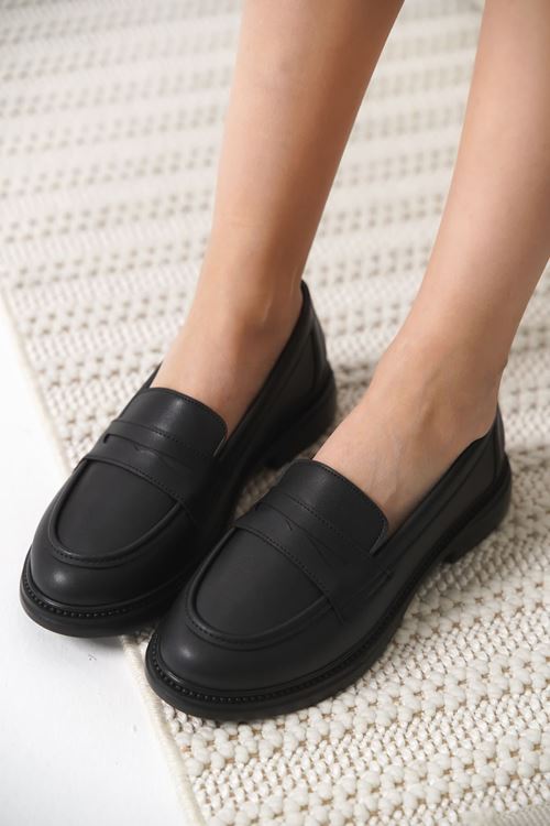 Sunny Kadın Siyah Loafer 