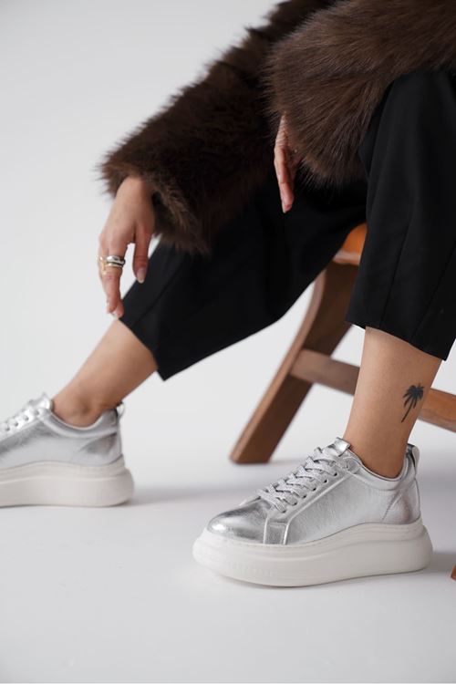 Dina Gümüş Kadın Sneaker